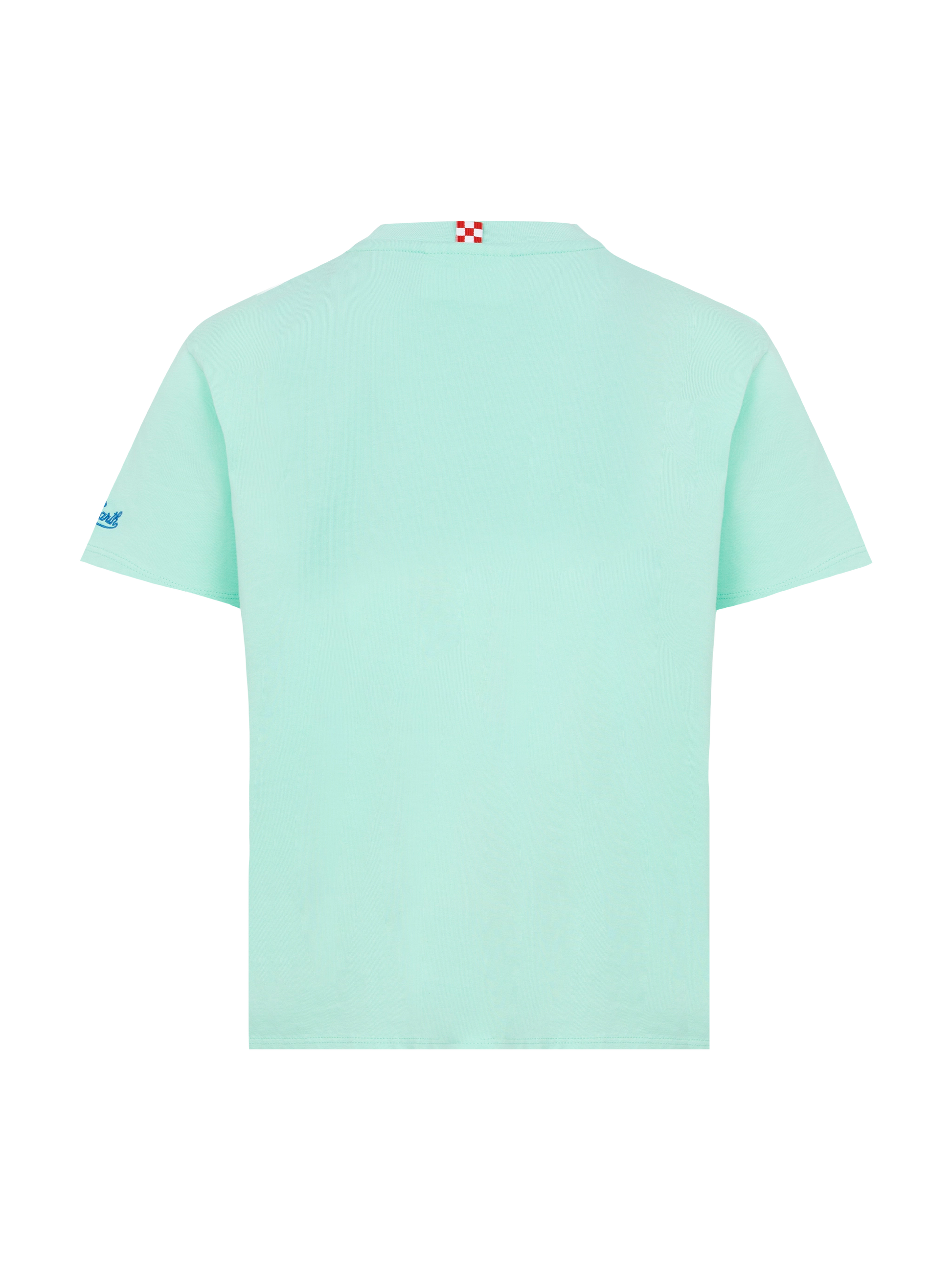 Cotton t-shirt with Cresco veloce embroidery - MC2 Saint Barth