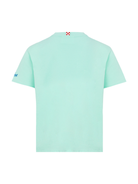 Cotton t-shirt with Cresco veloce embroidery - MC2 Saint Barth