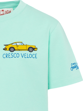 Cotton t-shirt with Cresco veloce embroidery - MC2 Saint Barth