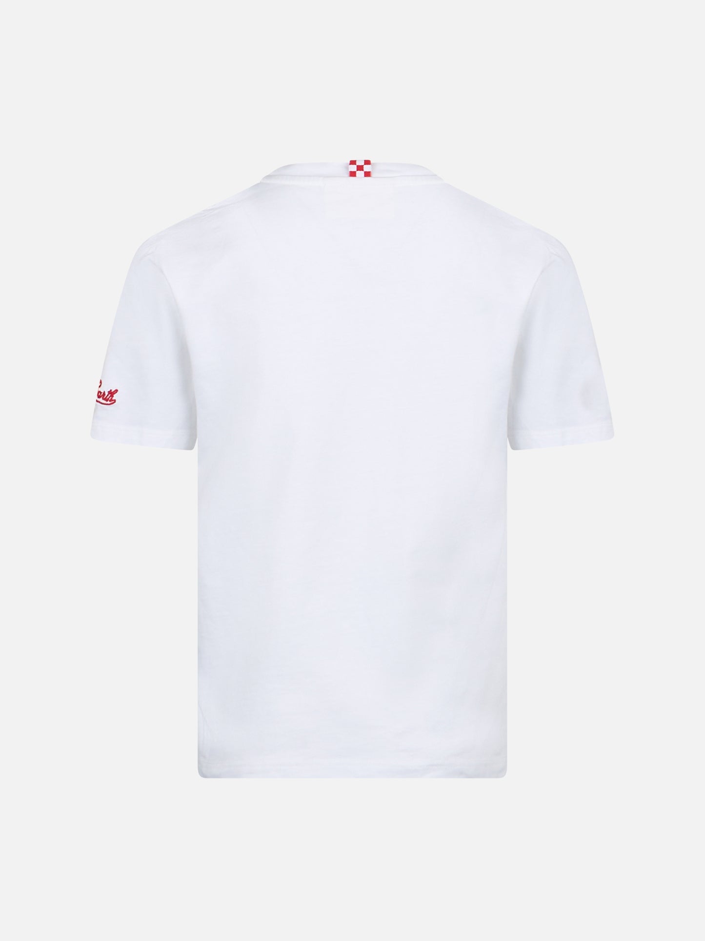 Boy cotton t-shirt with Me ne vado in un lambo embroidery - MC2 Saint Barth