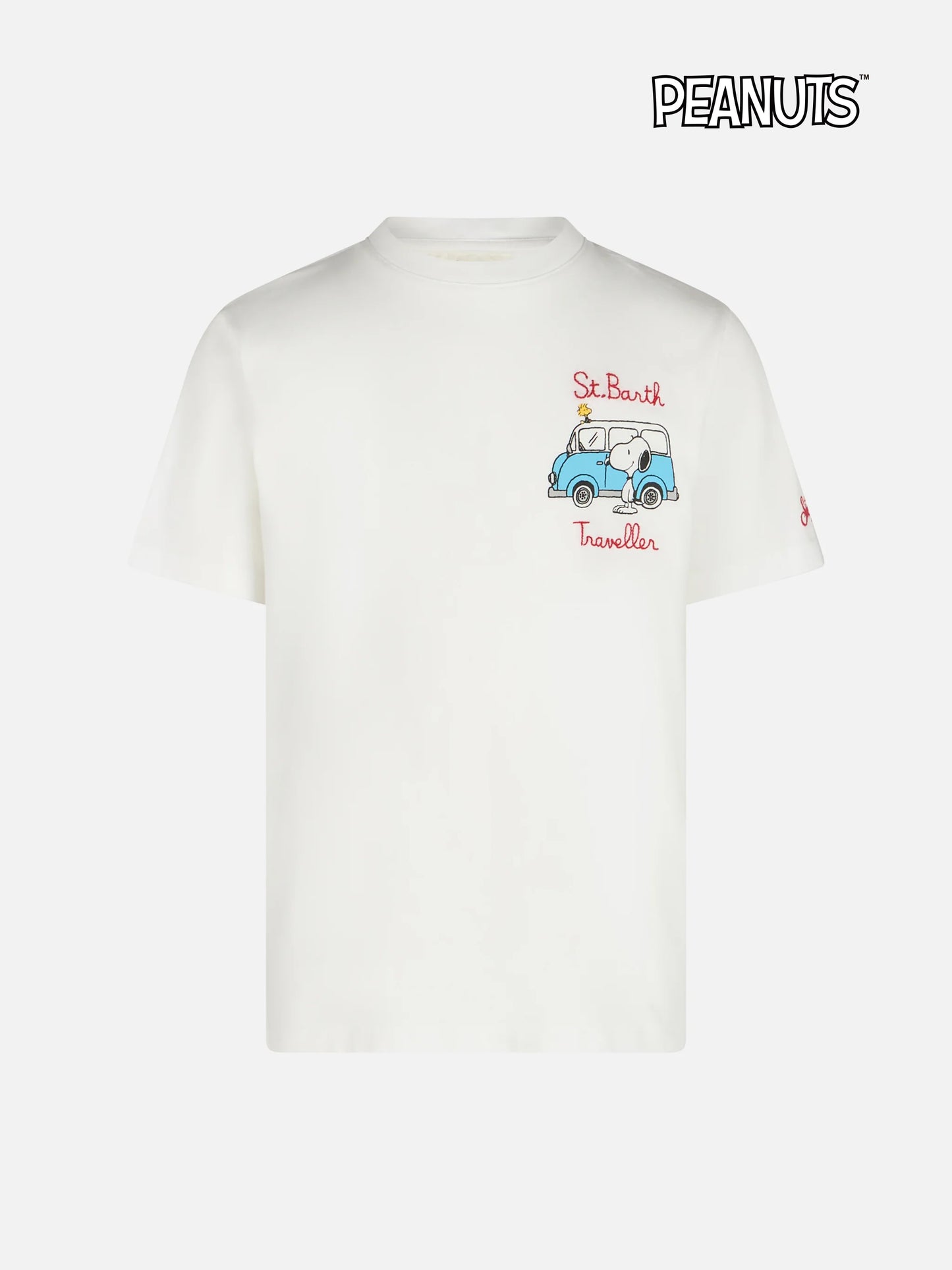Baumwoll-T-Shirt für Jungen mit Snoopy-Aufdruck und St. Barth Traveler-Stickerei | SNOOPY PEANUTS SONDEREDITION