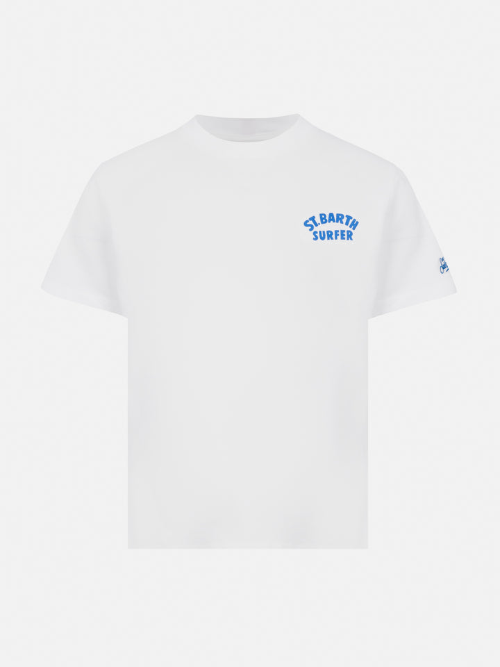 Cotton t-shirt with St. Barth surfer print - MC2 Saint Barth