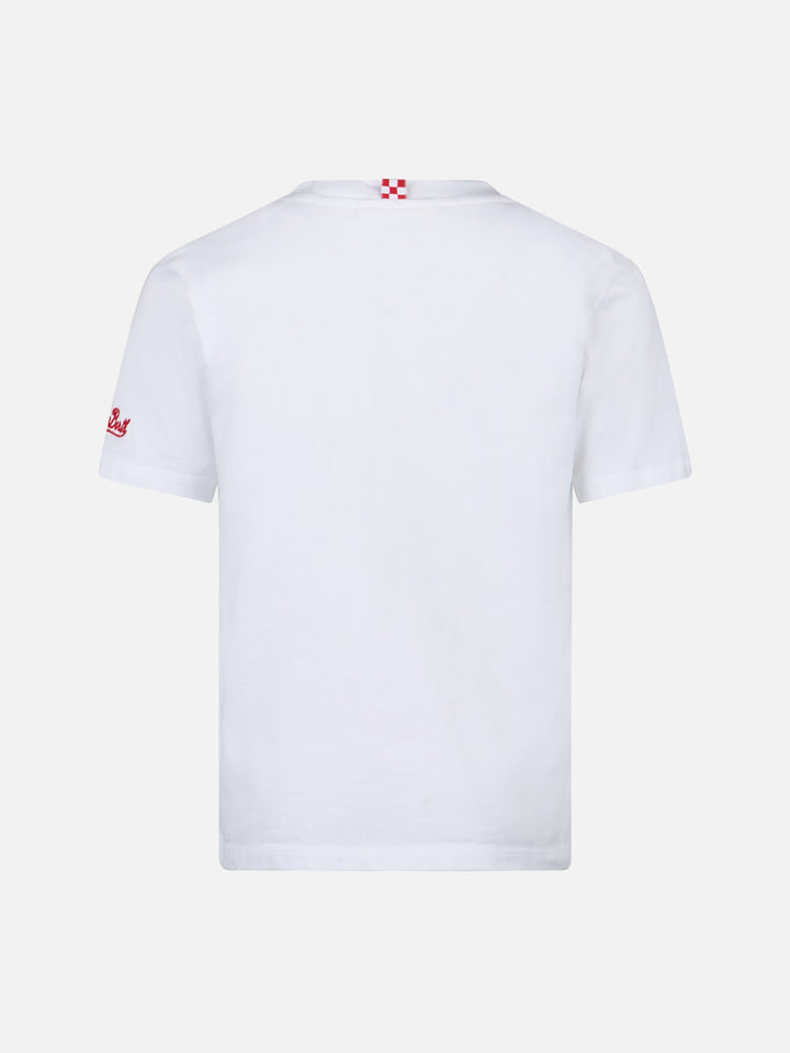 Boy cotton t-shirt with Captain America print | MARVEL SPECIAL EDITION - MC2 Saint Barth