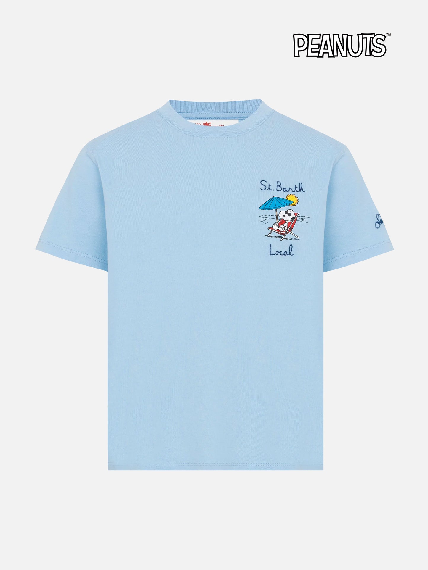 Baumwoll-T-Shirt mit lokaler St. Barth-Stickerei und Snoopy-Aufdruck | SNOOPY PEANUTS® SPECIAL EDITION