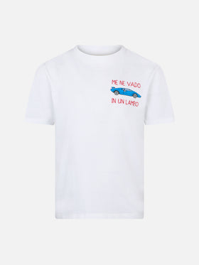 Cotton t-shirt with Me ne vado In un lambo embroidery - MC2 Saint Barth