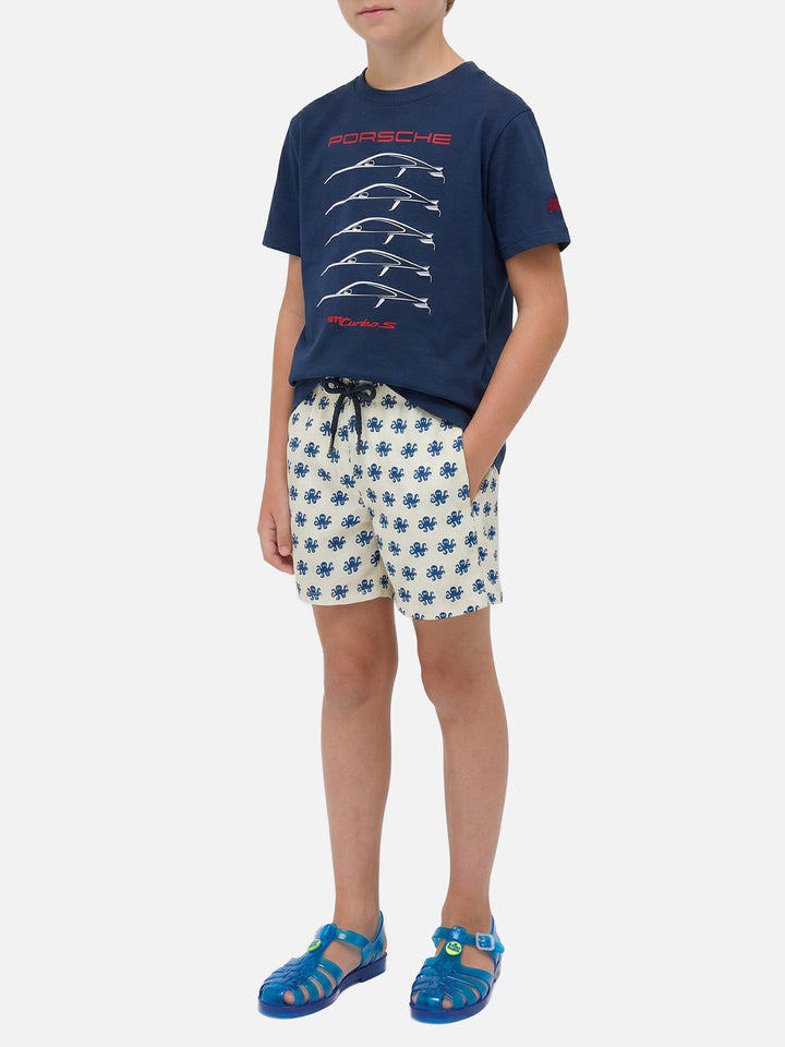 Baumwoll-T-Shirt mit Porsche 911S Turbo-Aufdruck | PORSCHE SPECIAL EDITION