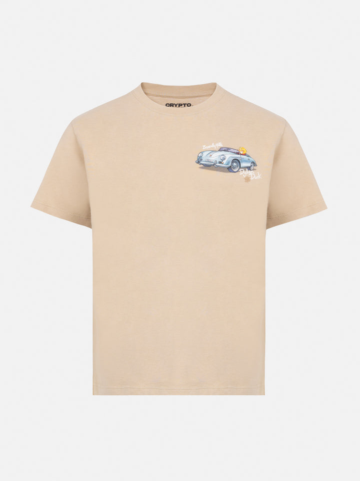 Cotton t-shirt with Cryptopuppets car print CRYPTOPUPPETS SPECIAL EDITION - MC2 Saint Barth