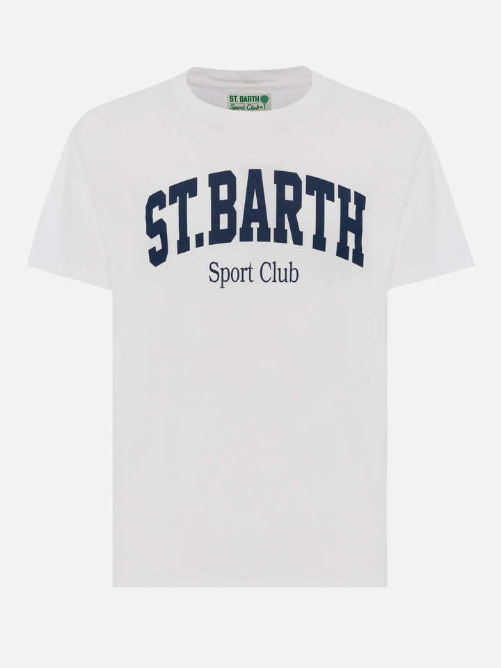 Organic cotton T-shirt with St. Barth sport club print - MC2 Saint Barth