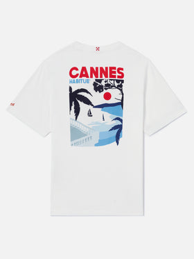 T-shirt avec imprimé carte postale de Cannes 