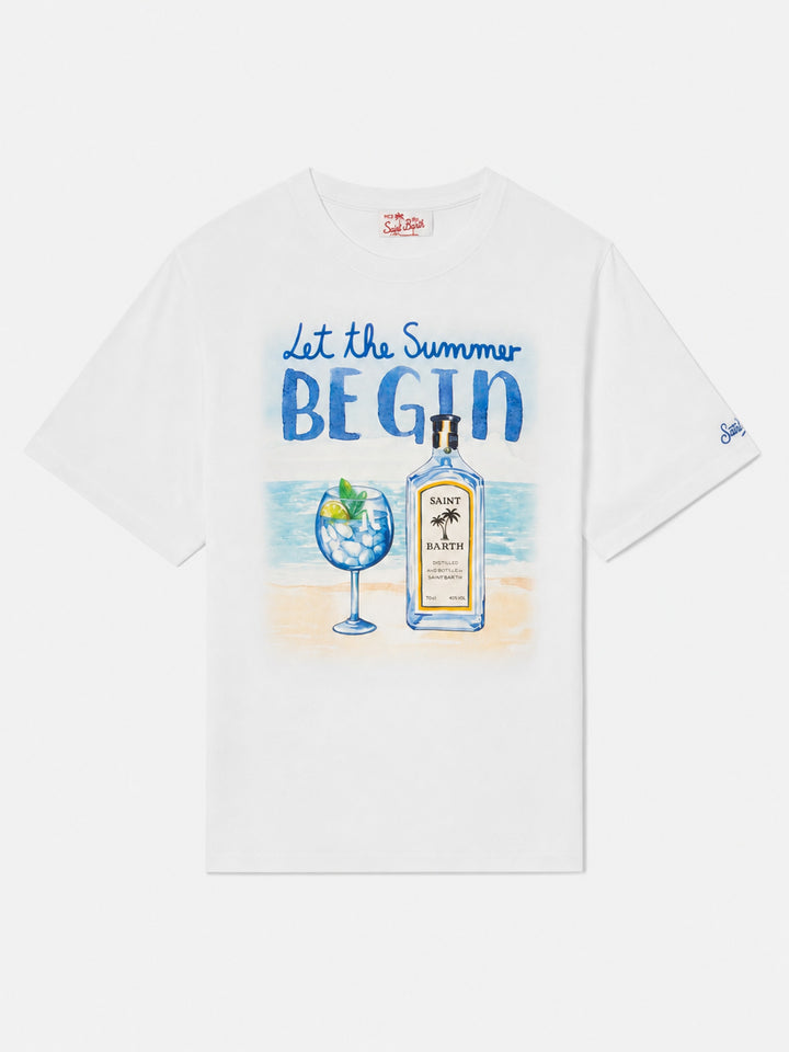 T-shirt avec imprimé Let the summer be gin 