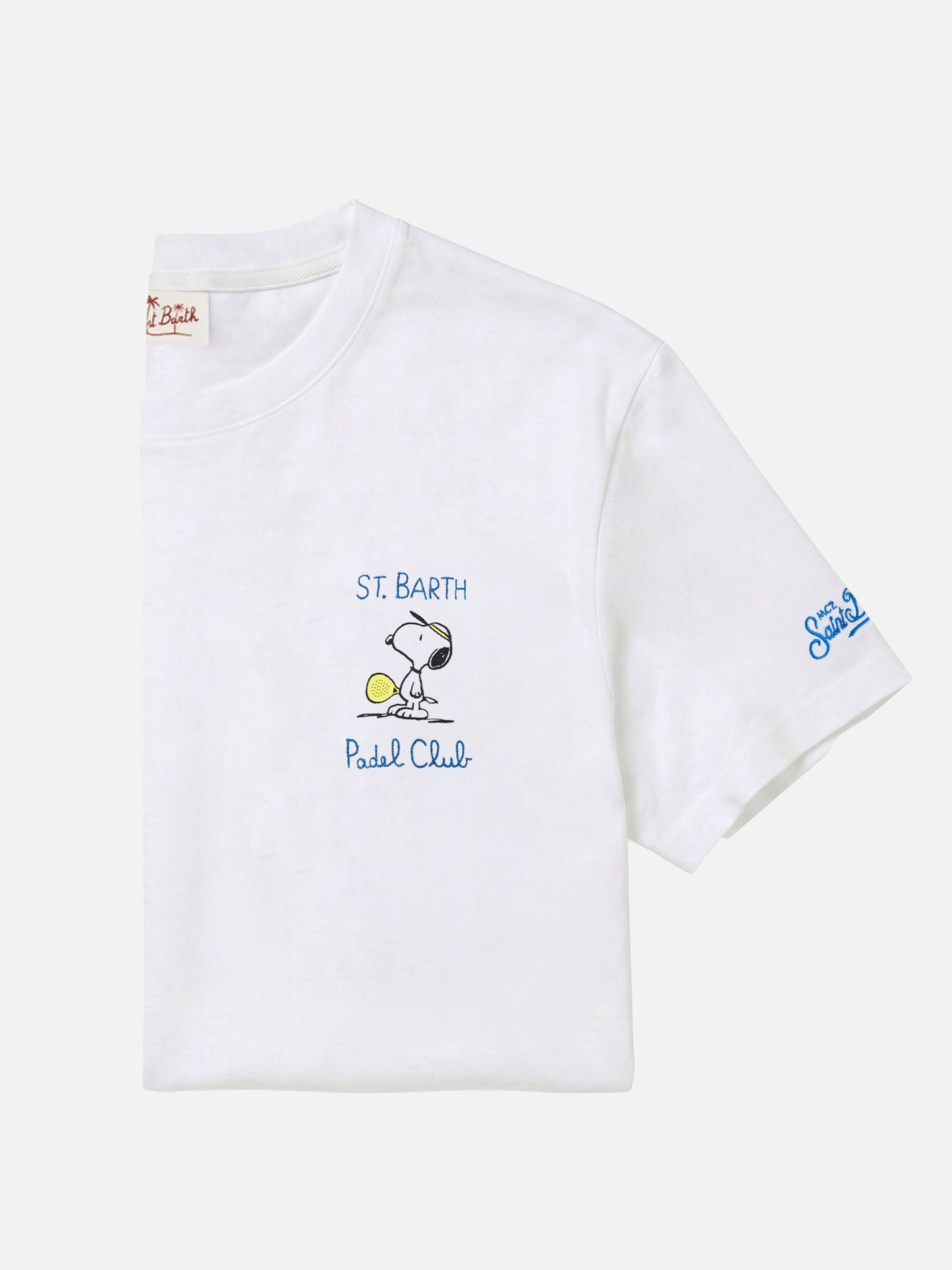 T-shirt en coton avec broderie Snoopy padel club | SNOOPY PEANUTS® SPECIAL EDITION 