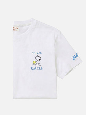 T-shirt en coton avec broderie Snoopy padel club | SNOOPY PEANUTS® SPECIAL EDITION 