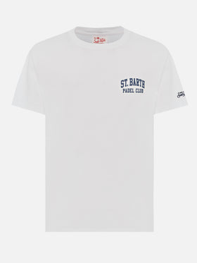 Cotton T-shirt with Snoopy padel club print | SNOOPY PEANUTS® SPECIAL EDITION - MC2 Saint Barth