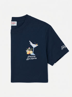 T-shirt Portofino Bay Martini con stampa blu | Special Edition