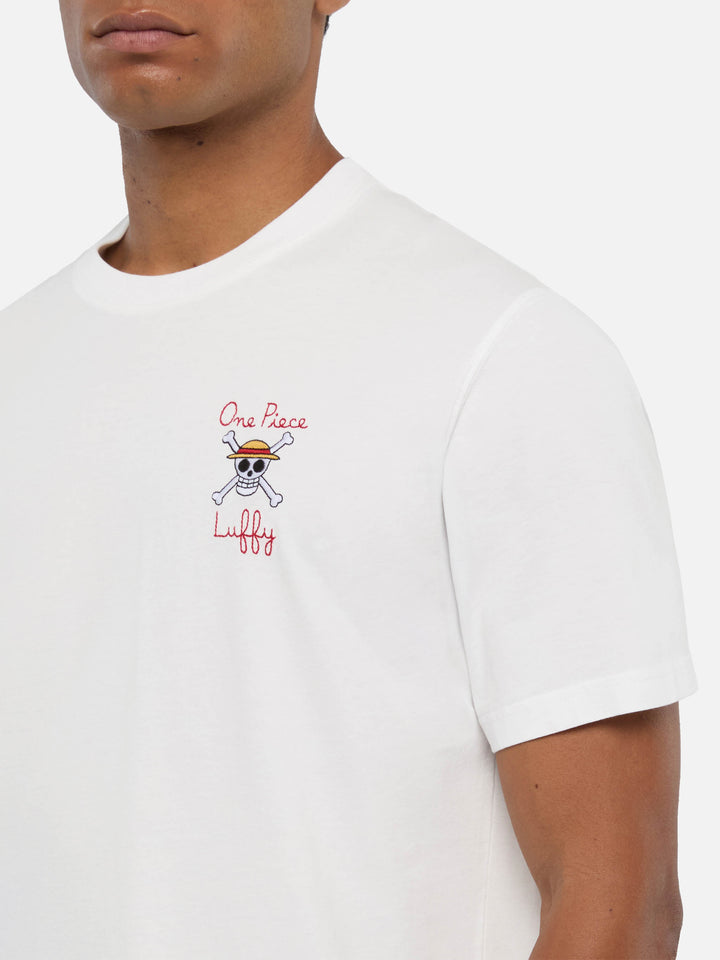 T-shirt Man in cotone con ricamo One Piece in St. Barth | ONE PIECE SPECIAL EDITION