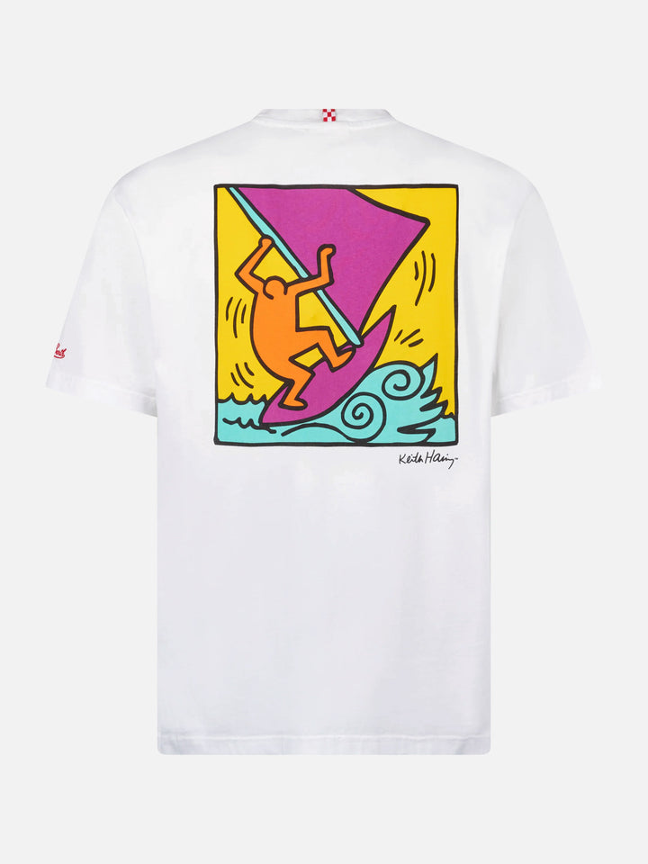 T-shirt Keith Haring con stampa fronte e retro bianco | Special Edition