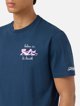 T-shirt in cotone con stampa e ricamo Pantera Rosa | THE PINK PANTHER SPECIAL EDITION