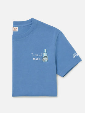 T-shirt with Tutti al Mare print and embroidery | Special Edition