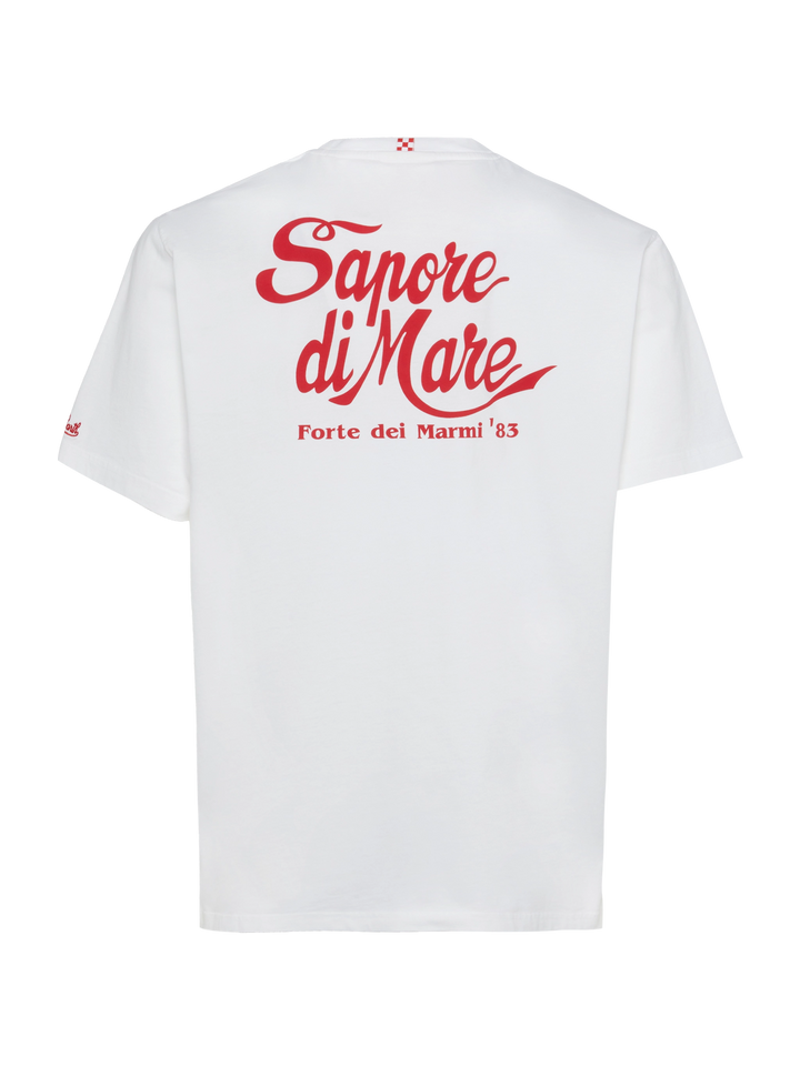 Cotton T-shirt with Forte dei Marmi 83 print | SAPORE DI MARE SPECIAL EDITION