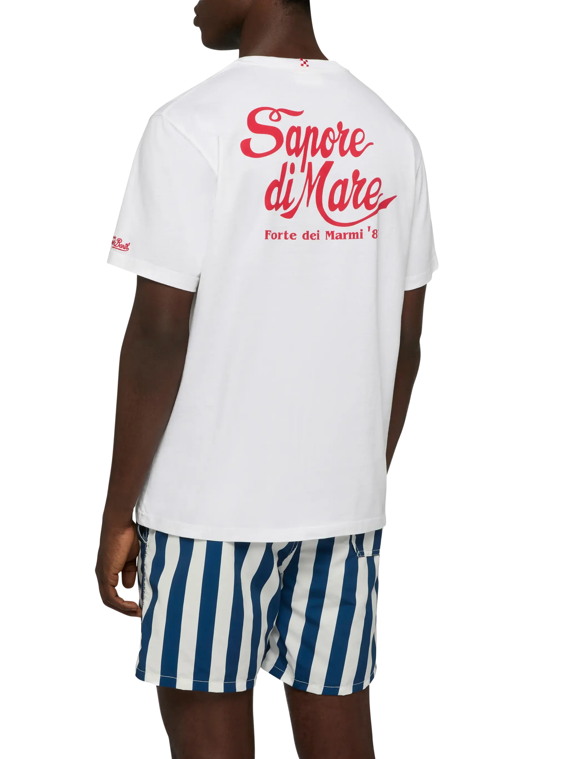 Cotton T-shirt with Forte dei Marmi 83 print | SAPORE DI MARE SPECIAL EDITION - MC2 Saint Barth