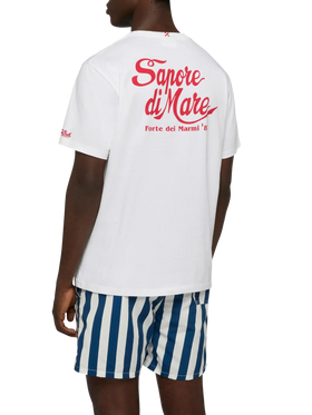 Cotton T-shirt with Forte dei Marmi 83 print | SAPORE DI MARE SPECIAL EDITION - MC2 Saint Barth