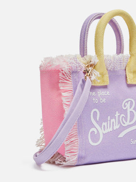 Color block cotton canvas Mini Vanity bag - MC2 Saint Barth