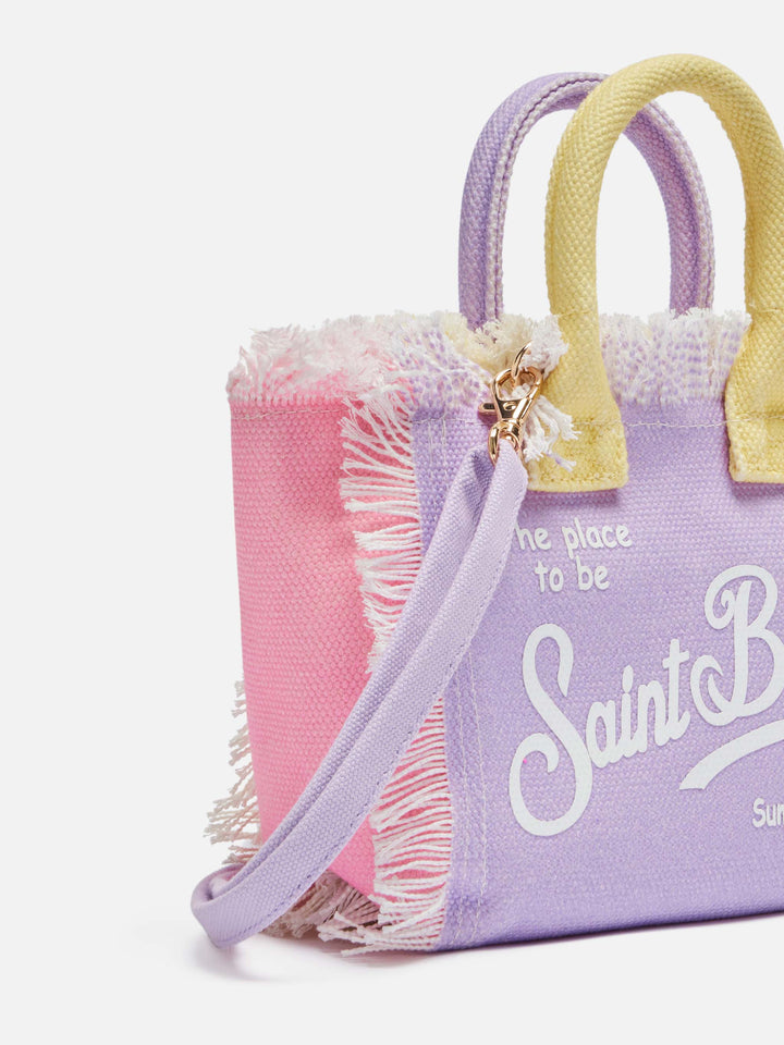 Color block cotton canvas Mini Vanity bag - MC2 Saint Barth