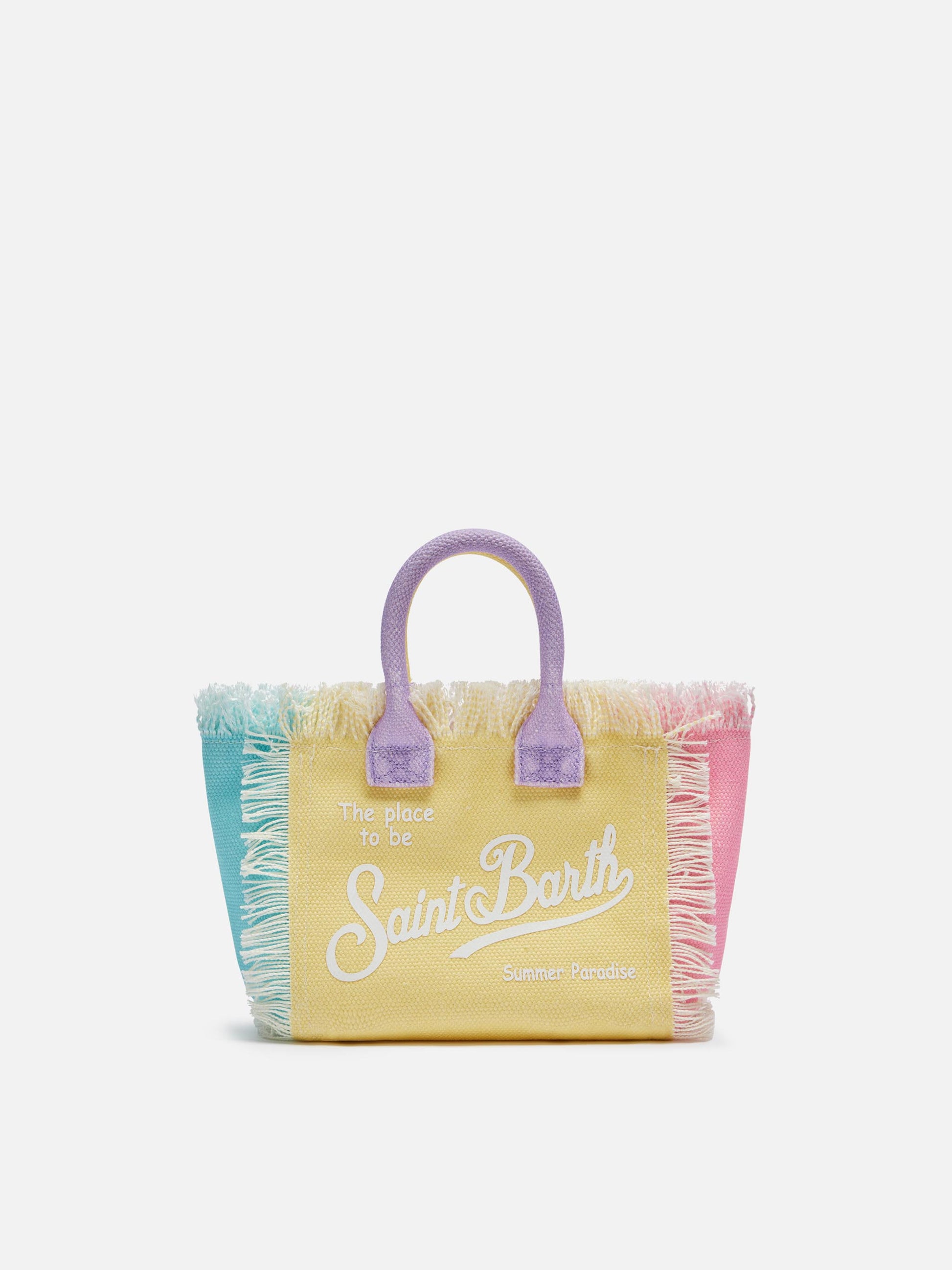 Color block cotton canvas Mini Vanity bag - MC2 Saint Barth