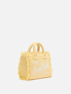 Yellow lines embossed Mini Vanity Sponge Bag - MC2 Saint Barth
