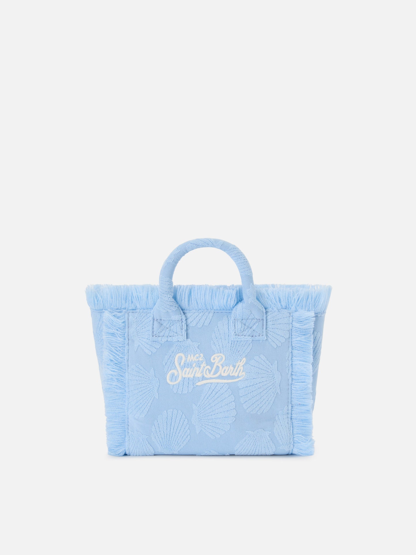 Terry effect Vanity mini bag with raised shell detail