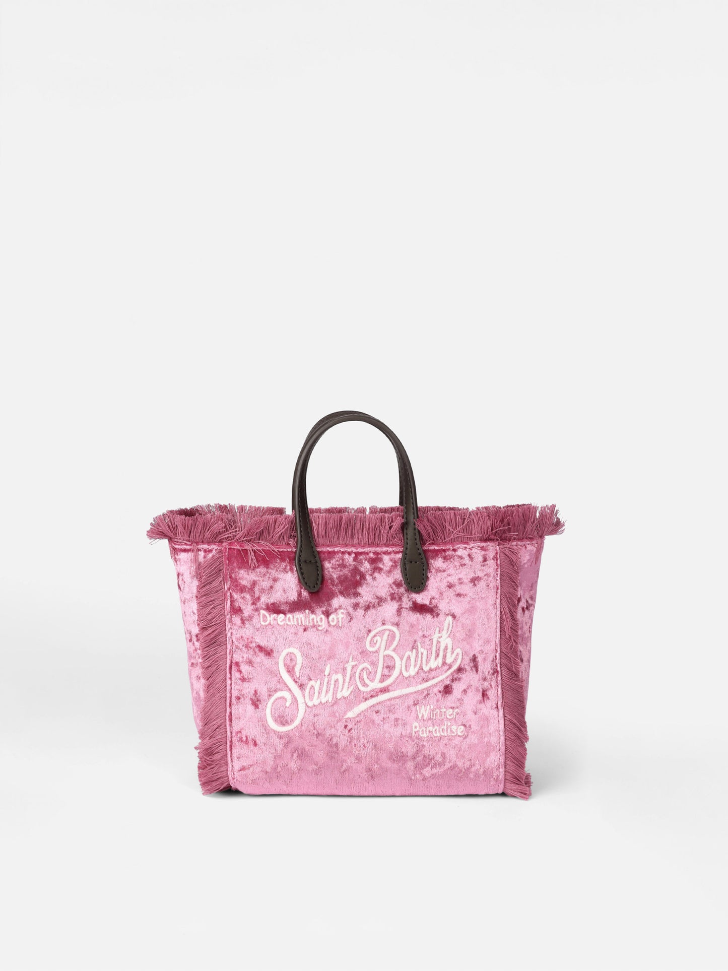Mini Vanity pink chenille handbag - MC2 Saint Barth