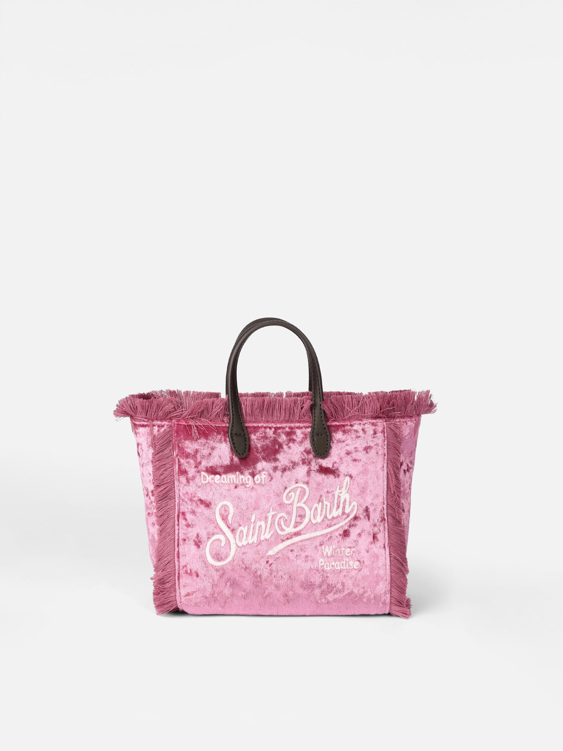 Mini Vanity pink chenille handbag - MC2 Saint Barth