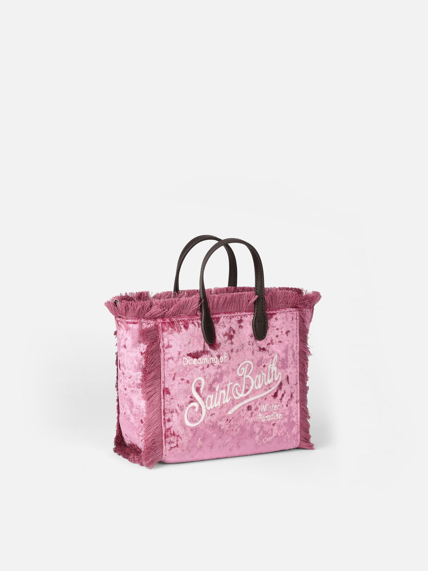 Mini Vanity pink chenille handbag - MC2 Saint Barth
