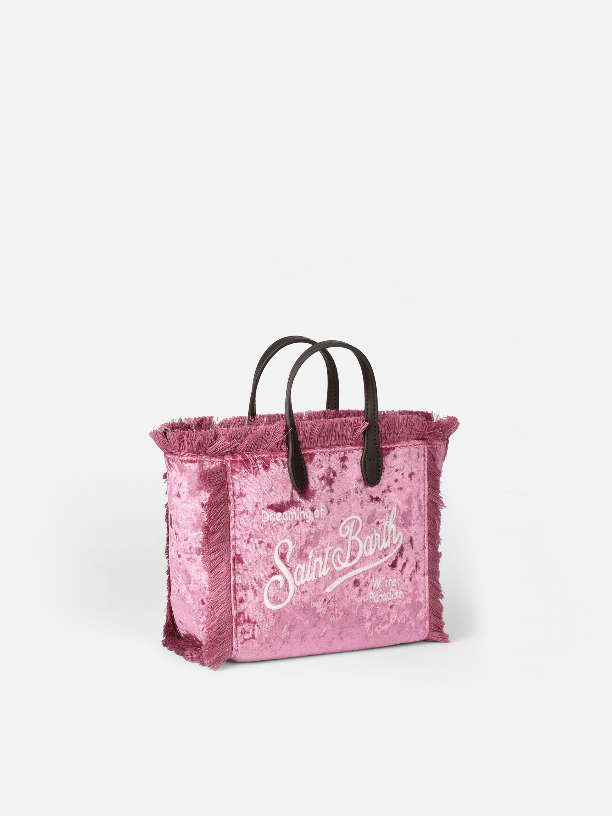 Mini Vanity pink chenille handbag - MC2 Saint Barth