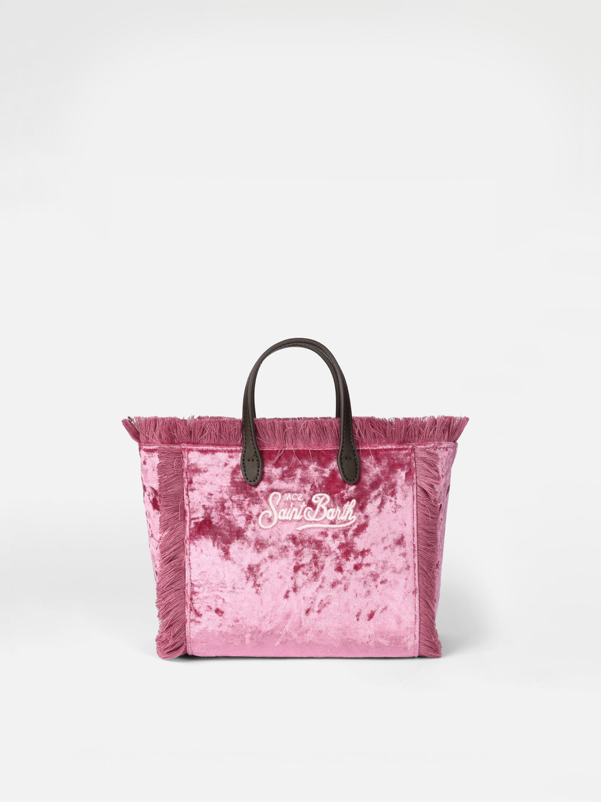 Mini Vanity pink chenille handbag - MC2 Saint Barth
