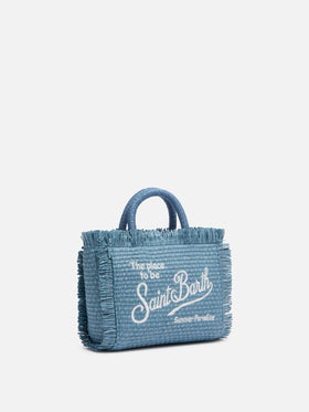 Denim Mini Vanity Straw effect bag - MC2 Saint Barth
