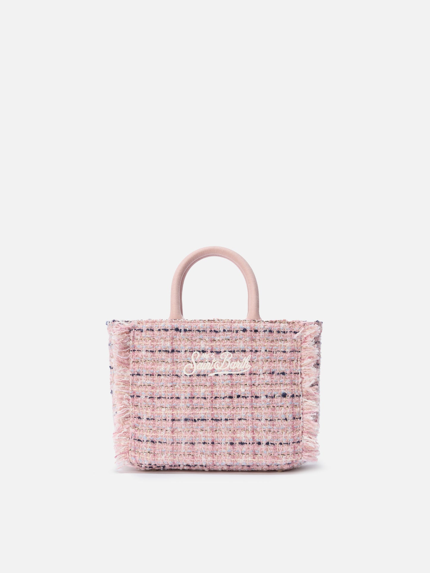 Vanity Mini Tweed Handbag in pink
