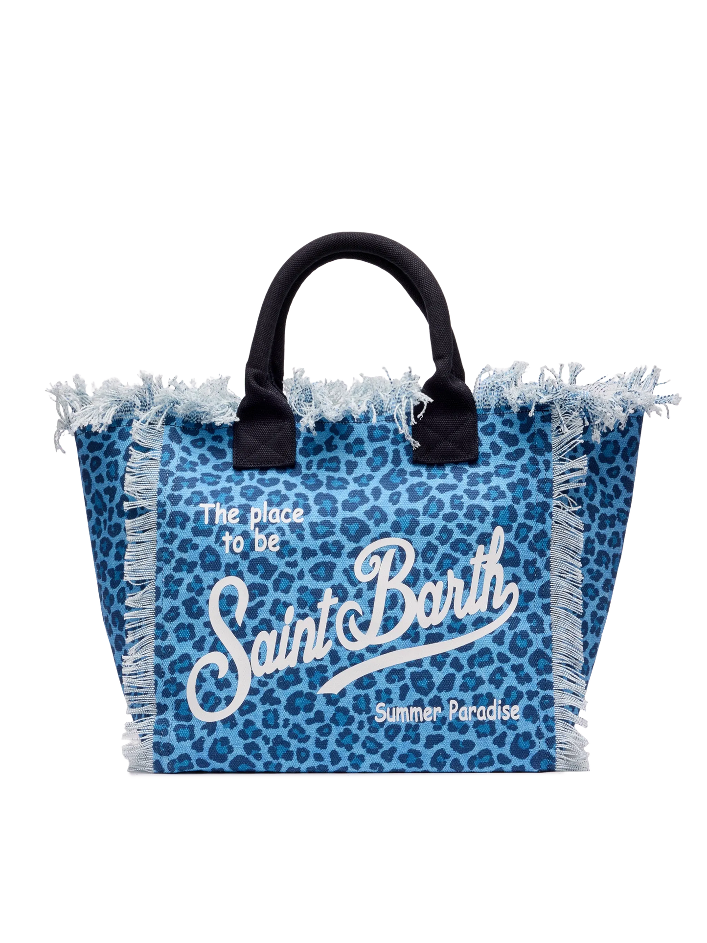 Cotton canvas Vanity tote bag with animalier print - MC2 Saint Barth