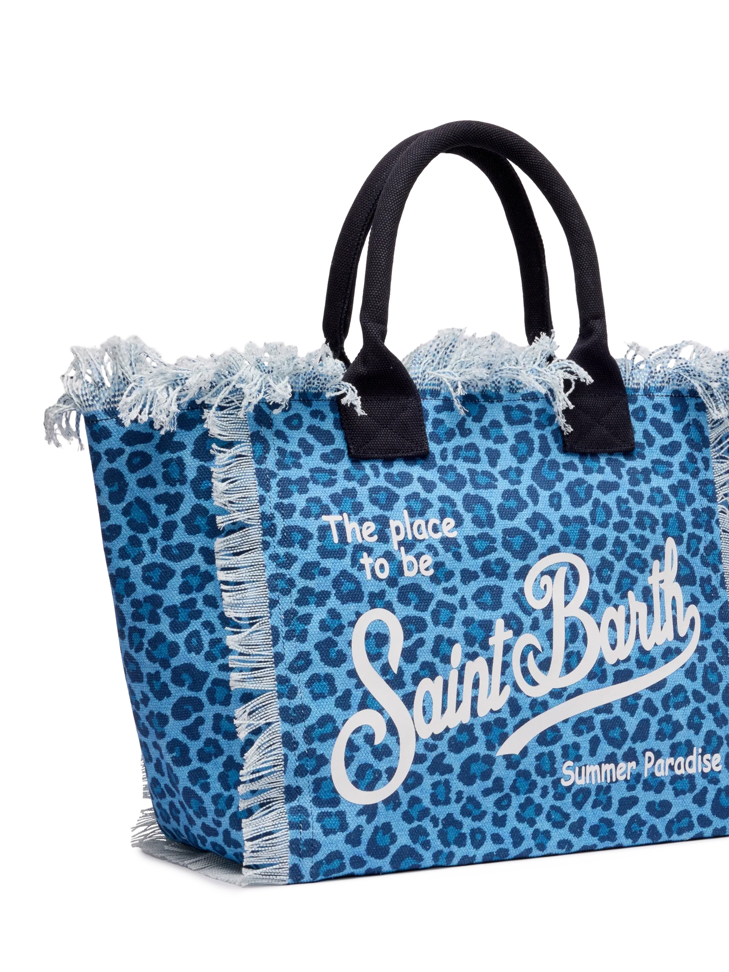 Cotton canvas Vanity tote bag with animalier print - MC2 Saint Barth