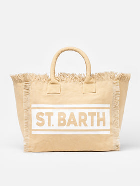 Beige cotton canvas Vanity shoulder bag - MC2 Saint Barth