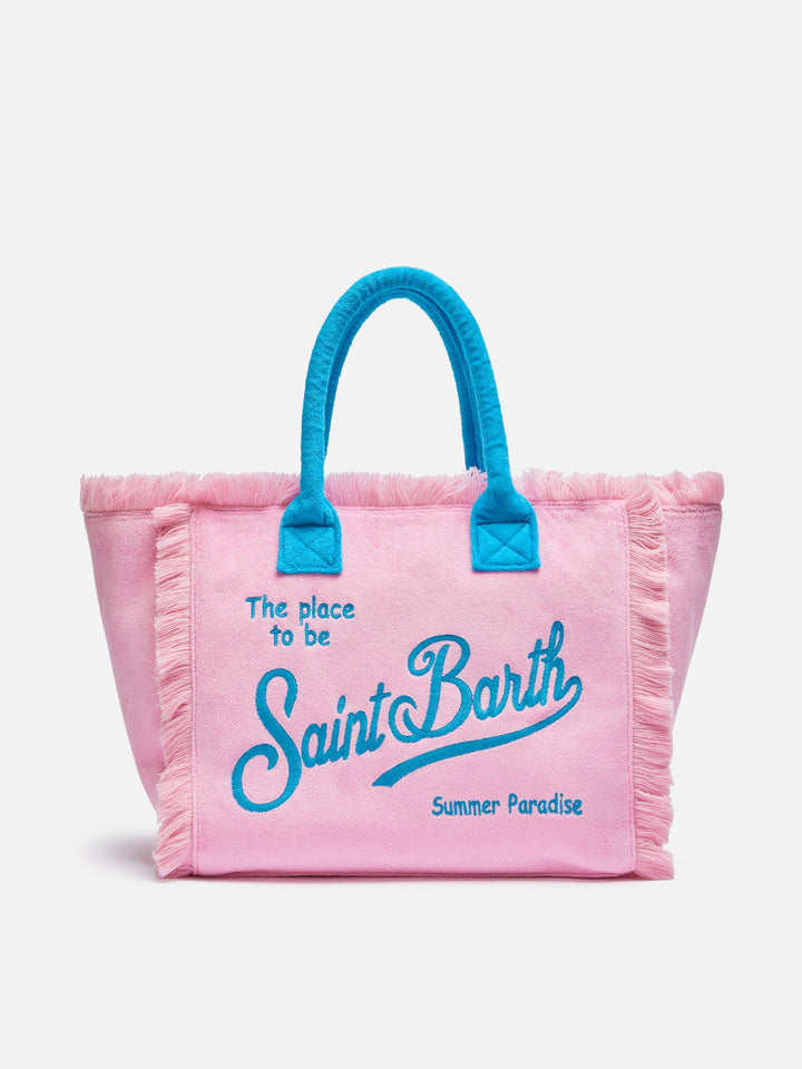 Pink terry Vanity Sponge tote bag - MC2 Saint Barth
