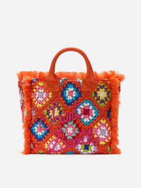 Vanity crochet shoulder bag with pattern