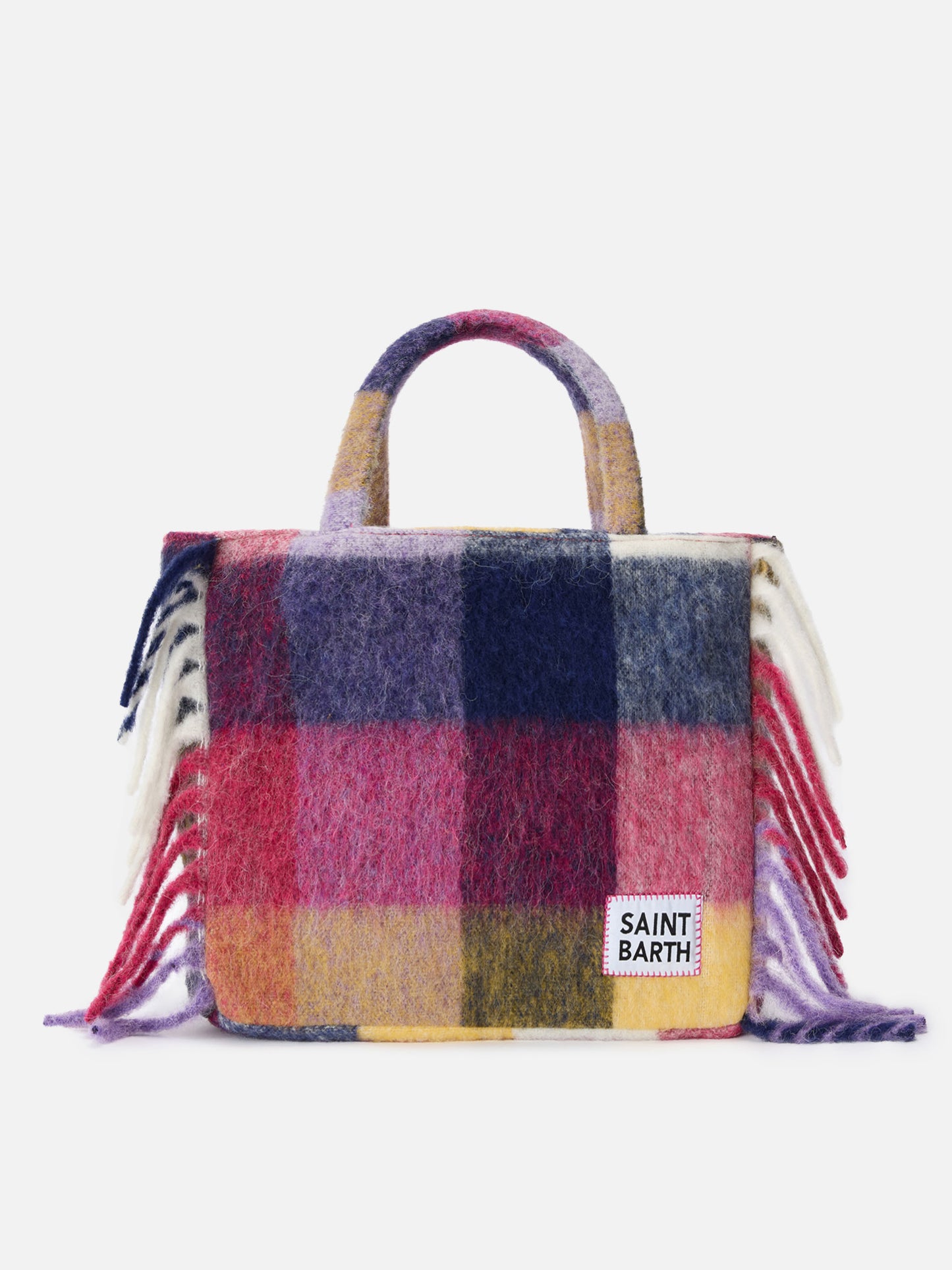Schminkdecke, Schultertasche mit Karomuster