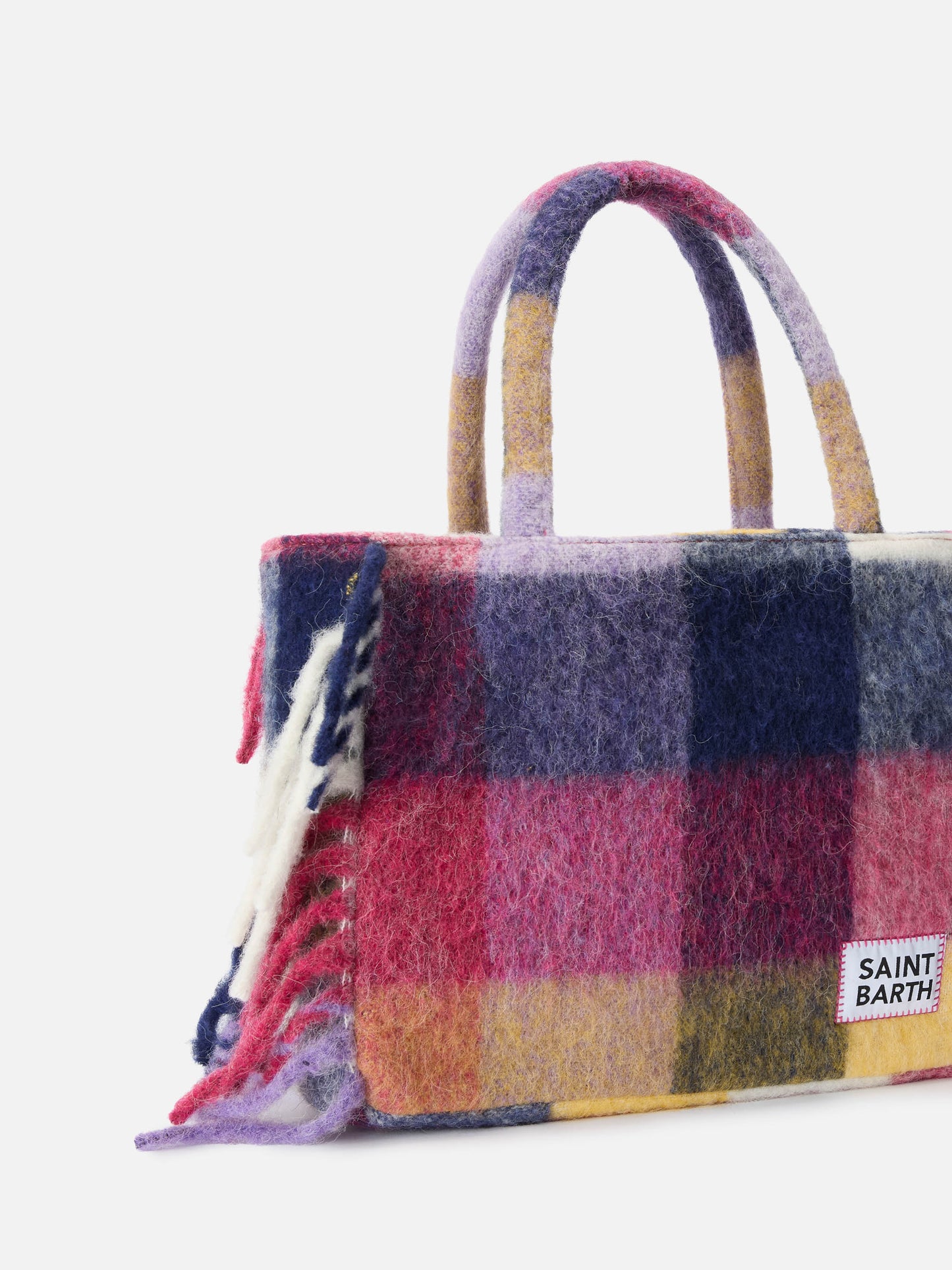 Schminkdecke, Schultertasche mit Karomuster
