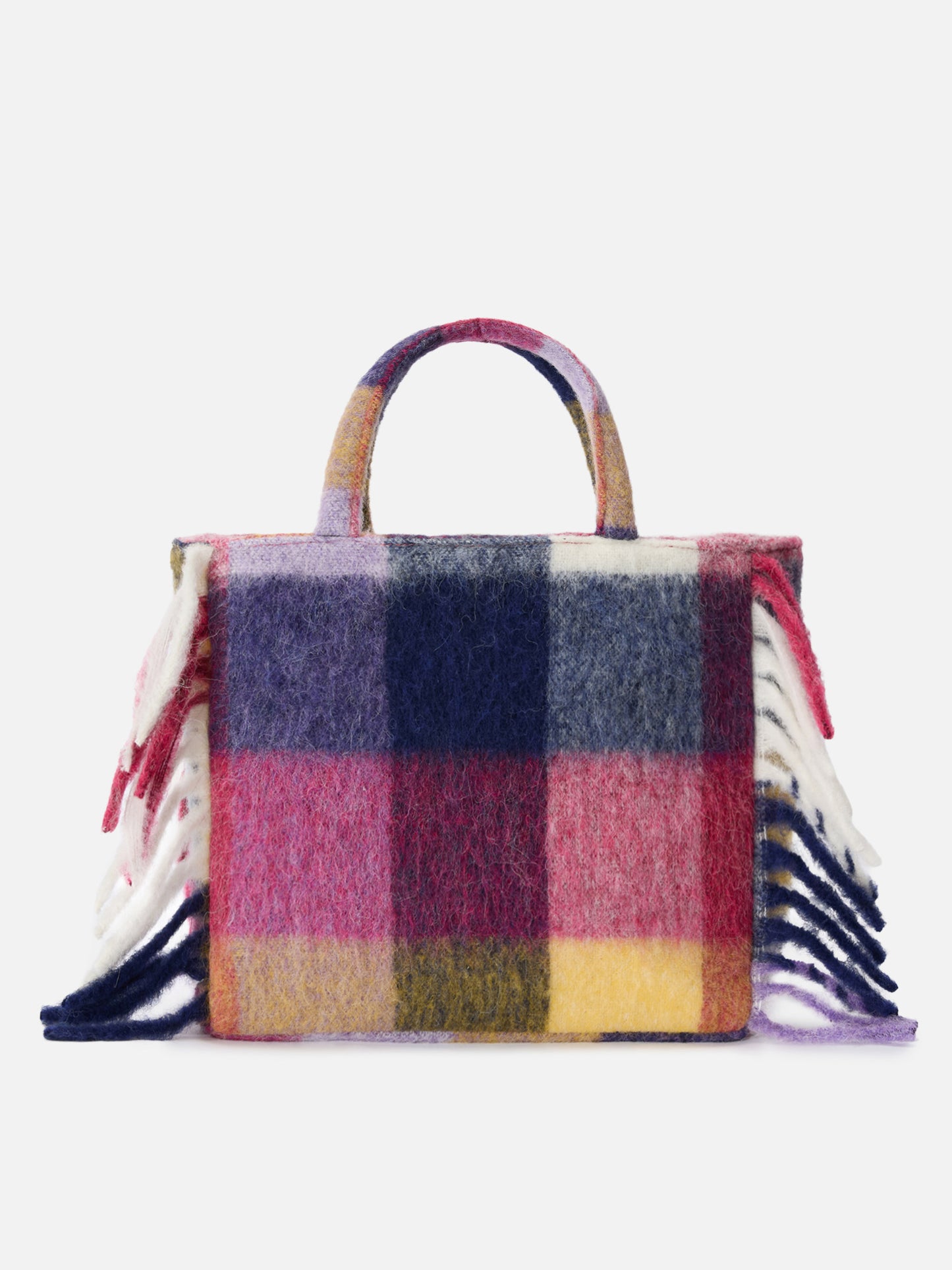 Schminkdecke, Schultertasche mit Karomuster