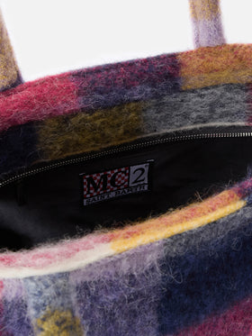 Schminkdecke, Schultertasche mit Karomuster