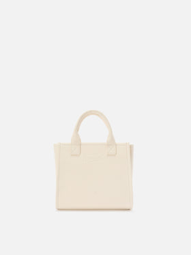 Ivory pebbled leather Vanity medium bag