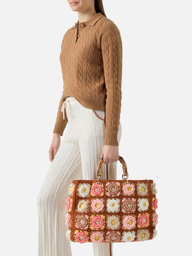 Handgemachte Kacheln Häkeltasche Victoria