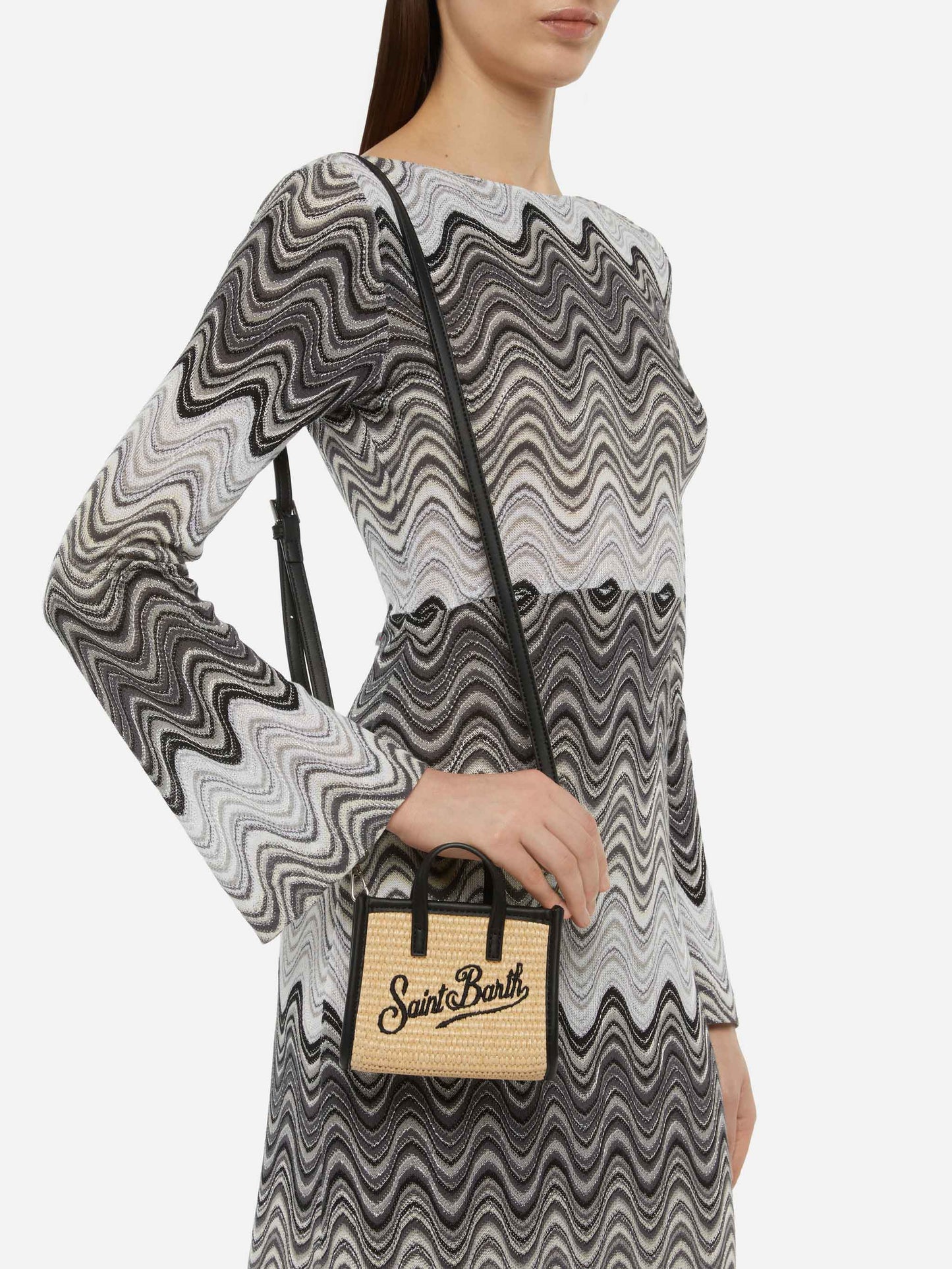 Beige Vivian Micro Straw handbag - MC2 Saint Barth
