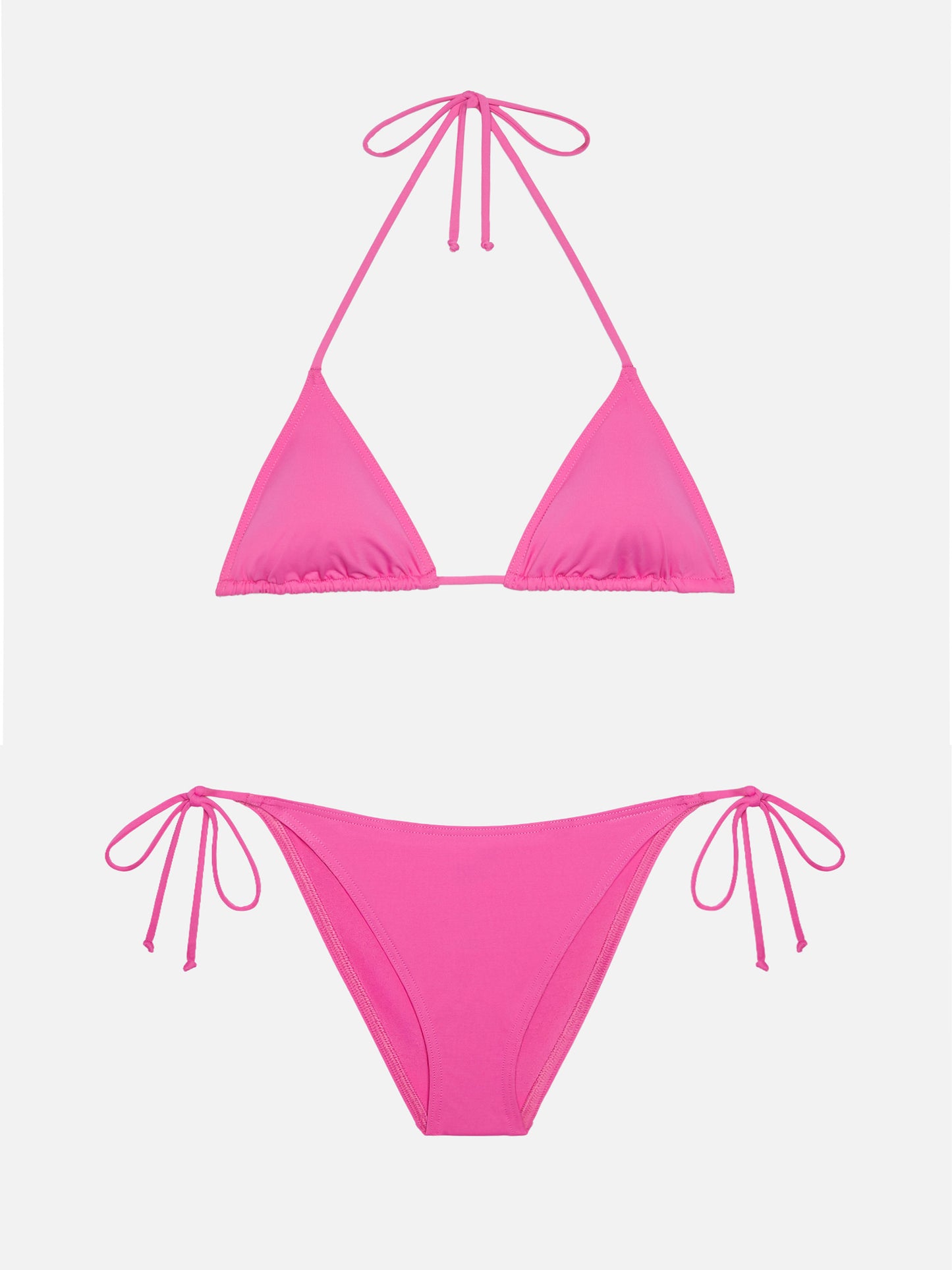 Leah top bikini triangolo fucsia - Virgo slip mare classico fucsia